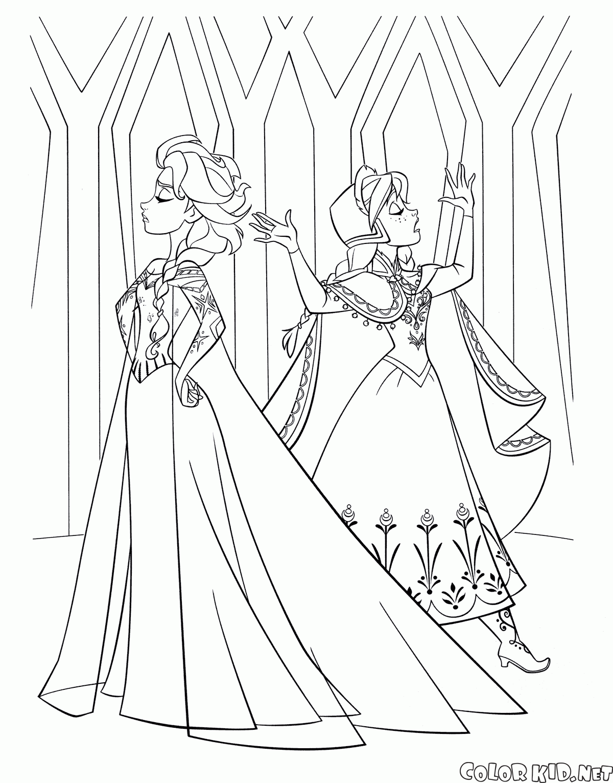 Kalede Elsa ve Anna