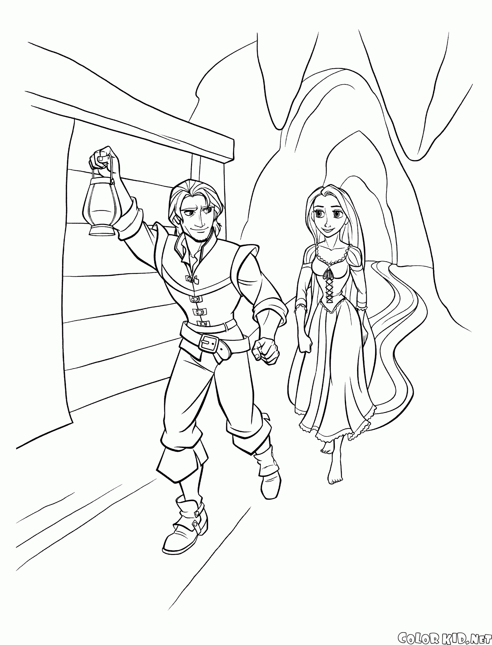 Flynnin ve Rapunzelin kaçış