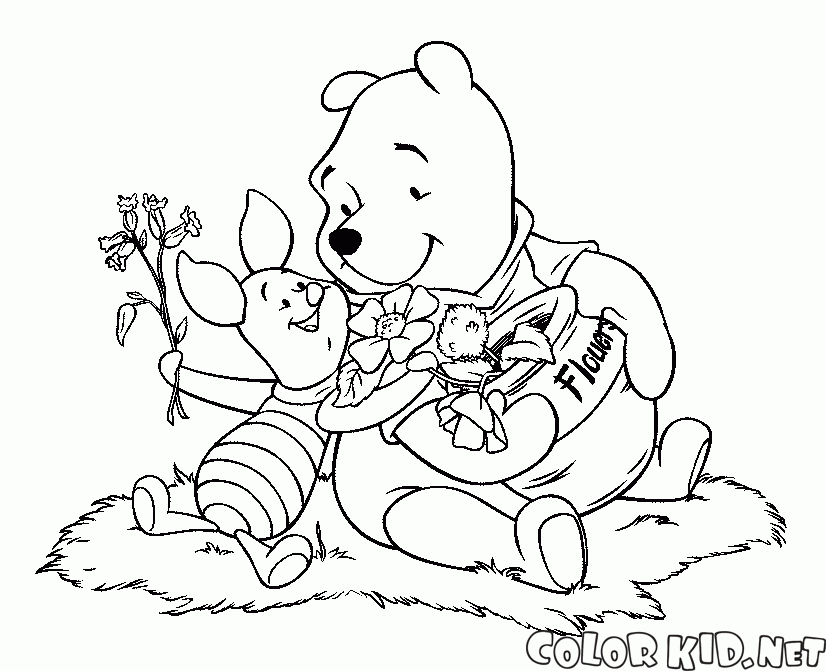 Piglet ve Winnie the Pooh