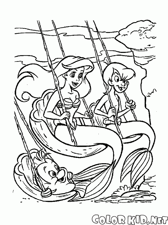 Bir arkadaşıyla Mermaid