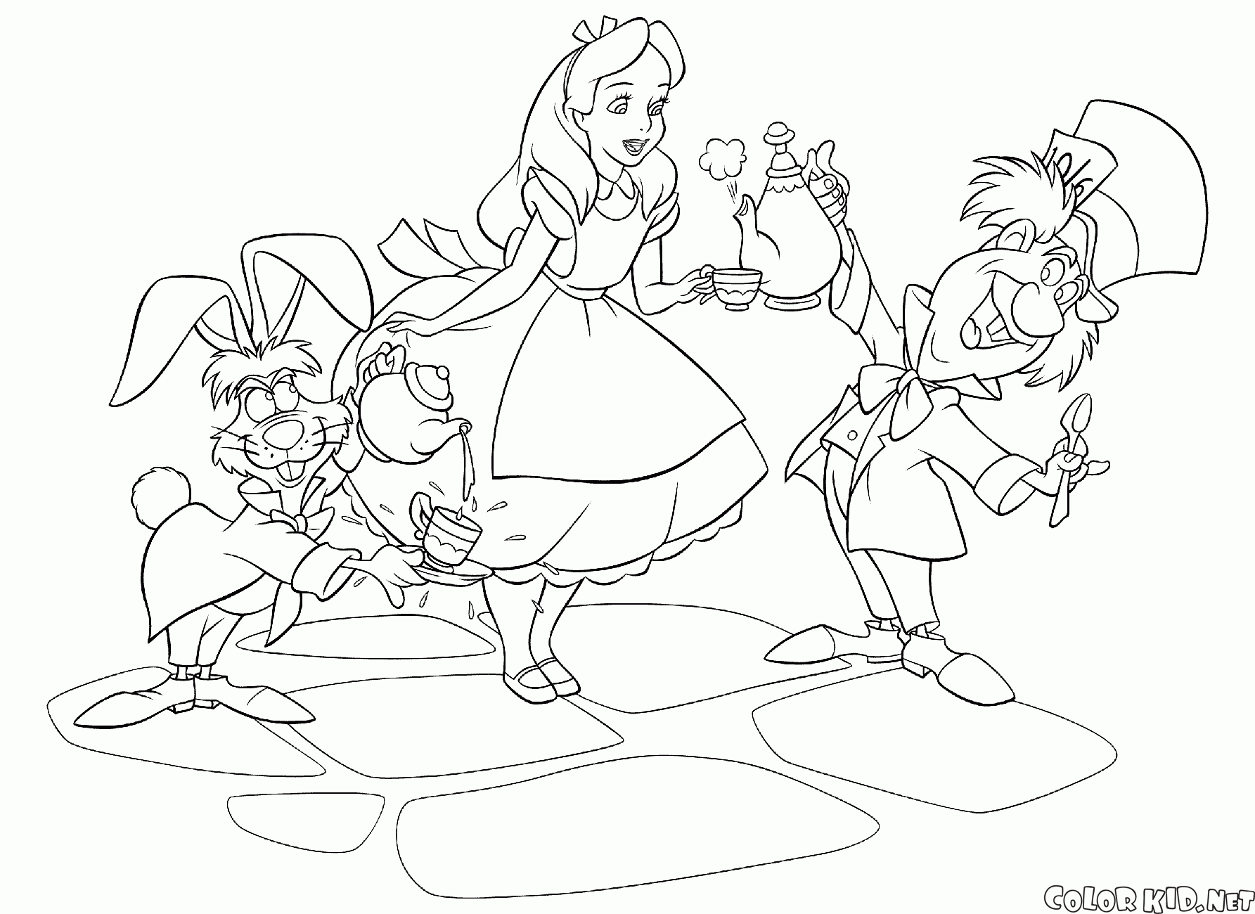Hare, Alice ve Şapkacı