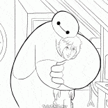Arkadaşlar Baymax ve Hiro