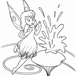 Tinker Bell ve su