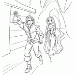 Flynnin ve Rapunzelin kaçış