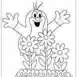Mole ve çiçekler