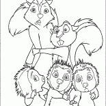 Skunk, sincap ve kirpi