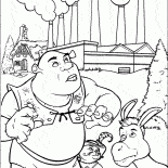 Shrek, kedi ve eşek