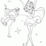 Bir pistinde Musa ve Flora