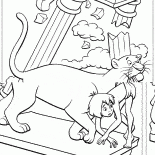 Bagheera Mowgli yardım