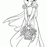 Bir sepet ile karbeyaz