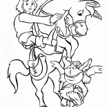 Bir at üzerinde Kevin