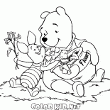 Piglet ve Winnie the Pooh