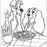 Lady Tramp ile kahvaltı yiyor