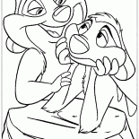 Timon gelini karşılar