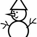 Imagem de um boneco de neve