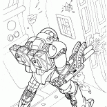 Askeri spacesuit bir adam