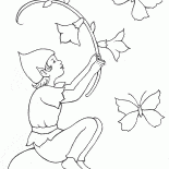 Elf çan ile oynarken