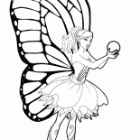 Barbie Mariposa ve top