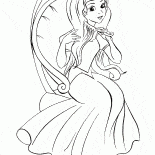 Prenses saçlarını fırçalama