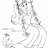 Bir salıncakta Prenses