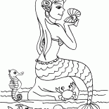 Bir inci ile Mermaid