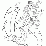 Denizde yüzme Denizkızı