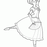 Bir Fan ile dansçı