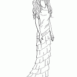 Zarif bir elbise Barbie