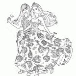 Bir mikrofon ile Barbie