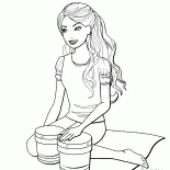 Barbie davul çalıyor