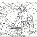 Kamp ateşi Aile