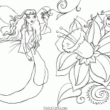 Elfler ve çiçekler