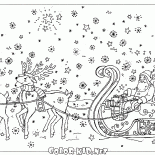 Bir kızakla Noel Baba