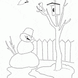 Kardan adam neredeyse erimiş