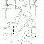 Tekne dere üzerinde yüzen