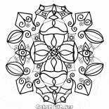 Rakamlar şeklinde kar taneleri