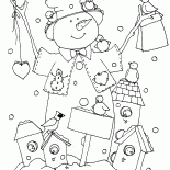 Kardan adam ve besleyiciler