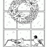 Pencerenin dışında Kar