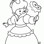 Yeni Yıl kostüm prenses