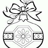 Bir yay ile Noel ağacı süsler