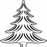 Kışın Noel ağacı