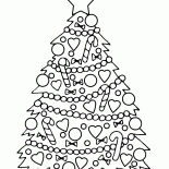 Süs eşyaları ile Noel ağacı