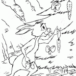 Tavşan Noel ağacı süsleyen